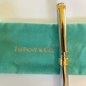 Tiffany & Co. Ballpoint Pen Gold Silver